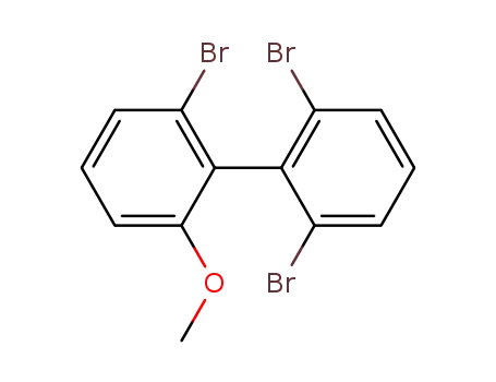 Molecular Structure of 871707-37-8 (1,1'-Biphenyl, 2,2',6-tribromo-6'-methoxy-)