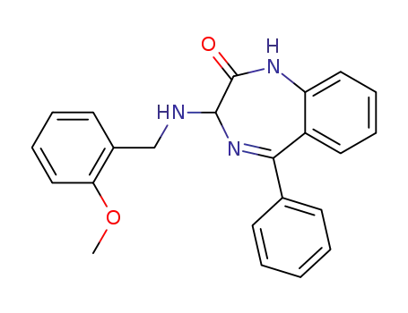 3-(2-methoxy-benzylamino)-5-phenyl-1,3-dihydro-benzo[e][1,4]diazepin-2-one