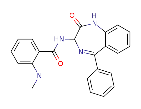 2-dimethylamino-N-(2-oxo-5-phenyl-2,3-dihydro-1H-benzo[e][1,4]diazepin-3-yl)-benzamide