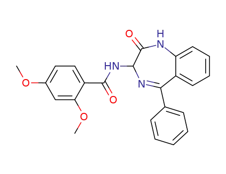 2,4-dimethoxy-N-(2-oxo-5-phenyl-2,3-dihydro-1H-benzo[e][1,4]diazepin-3-yl)-benzamide