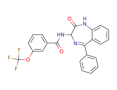N-(2-oxo-5-phenyl-2,3-dihydro-1H-benzo[e][1,4]diazepin-3-yl)-3-trifluoromethoxy-benzamide