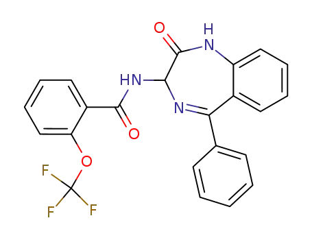 N-(2-oxo-5-phenyl-2,3-dihydro-1H-benzo[e][1,4]diazepin-3-yl)-2-trifluoromethoxy-benzamide