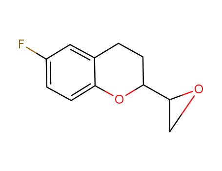 Molecular Structure of 99199-90-3 (6-Fluoro-3,4-dihydro-2-oxiranyl-2H-1-benzopyran)