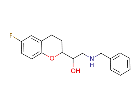 Molecular Structure of 99199-91-4 (2H-1-Benzopyran-2-methanol,
6-fluoro-3,4-dihydro-a-[[(phenylmethyl)amino]methyl]-)