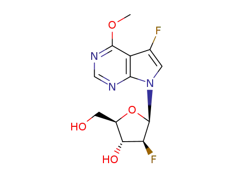 7-(2-deoxy-2-fluoro-β-D-arabinofuranosyl)-5-fluoro-4-methoxy-7H-pyrrolo[2,3-d]pyrimidine