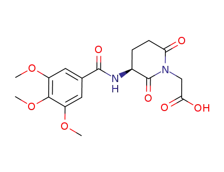 (S)-2-(2,6-dioxo-3-(3,4,5-trimethoxybenzamido)piperidin-1-yl)acetic acid
