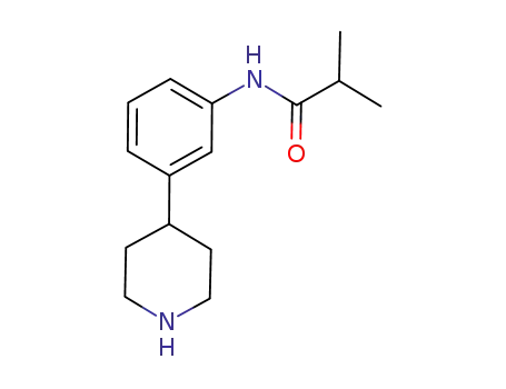 Molecular Structure of 387827-32-9 (Propanamide, 2-methyl-N-[3-(4-piperidinyl)phenyl]-)