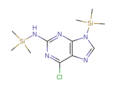 (6-chloro-9-trimethylsilanyl-9H-purin-2-yl)-trimethylsilanyl-amine