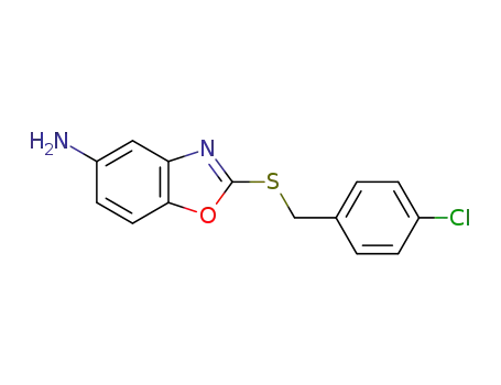 2-(4-chlorobenzylthio)benzo[d]oxazol-5-amine