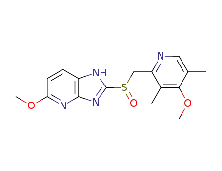 (-)5-methoxy-2-[[(4-methoxy-3,5-dimethyl-2-pyridyl)methyl]sulfinyl]-1H-imidazo[4,5-b]pyridine