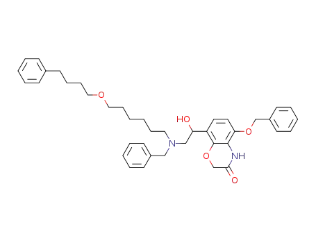 5-(benzyloxy)-8-(2-{benzyl[6-(4-phenylbutoxy)hexyl]amino}-1-hydroxyethyl)-2H-1,4-benzoxazin-3(4H)-one