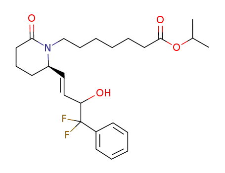 isopropyl 7-{(4R)-4-[(1E)-4,4-difluoro-3-hydroxy-4-phenylbut-1-en-yl]-2-oxo-1,3-oxanzinan-3-yl}heptanoate