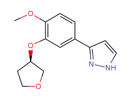 3-(4-methoxy-3-(3R)-tetrahydrofuranyloxyphenyl)-1H-pyrazole