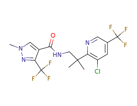 N-{2-[3-chloro-5-(trifluoromethyl)-2-pyridinyl]-2-methylpropyl}-1-methyl-3-(trifluoromethyl)-1H-pyrazole-4-carboxamide