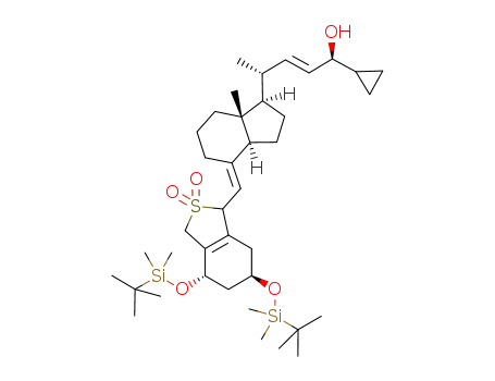 SO2-adduct of 1(S),3(R)-bis(tert-butyl-dimethylsilyloxy)-20(R)-(3'-cyclopropyl-3'(S)-hydroxyprop-1'(E)-enyl)-9,10-secopregna-5(E),7(E),10(19)-triene