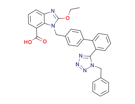 1-({4-[2-(1-benzyl-1H-1,2,3,4-tetrazol-5-yl)phenyl]phenyl}methyl)-2-ethoxy-1H-1,3-benzodiazole-7-carboxylic acid