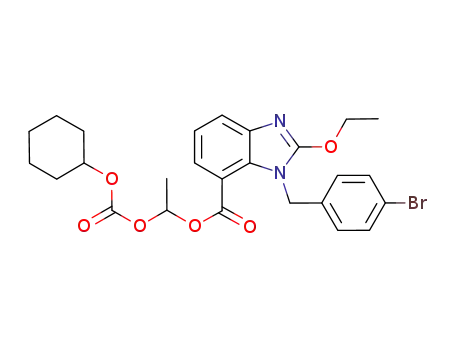1-[[(cyclohexyloxy)carbonyl]oxy]ethyl 1-(4-bromobenzyl)-2-ethoxy-1H-benzimidazole-7-carboxylate