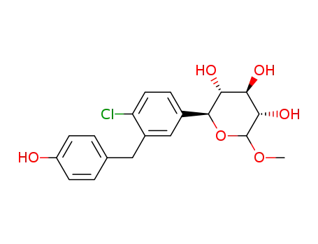 (2S,3R,4R,5S)-2-[4-chloro-3-(4-hydroxy-benzyl)-phenyl]-6-methoxy-tetrahydro-pyran-3,4,5-triol
