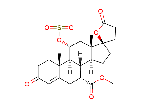 5,pregnane-7 alpha,21-dicarboxylic acid,17-ydroxy-11-methylsulfonic acid-3-ketone,-butyrolectone,methyl ester cas:(intermediate of eplerenone)