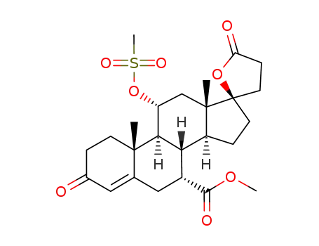5,pregnane-7 alpha,21-dicarboxylic acid,17-ydroxy-11-methylsulfonic acid-3-ketone,-butyrolectone,methyl ester cas:(intermediate of eplerenone),192704-58-8