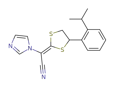 2-(1-imidazolyl)-2-[4-(2-isopropyl-phenyl)-1,3-dithiolan-2-ylidene]acetonitrile