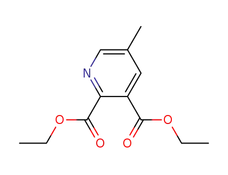 Molecular Structure of 105151-48-2 (5-Methylpyridine-2,3-dicarboxylatediethylester)
