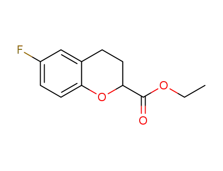 6-fluoro-3,4-dihydro-2H-benzopyran-2-carboxylic acid ethyl ester