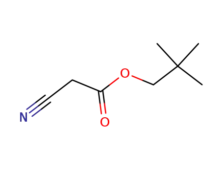 Molecular Structure of 88107-40-8 (Acetic acid, cyano-, 2,2-dimethylpropyl ester)