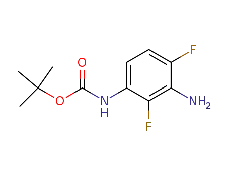 Molecular Structure of 208166-48-7 (CarbaMicacid,(3-aMino-2,4-difluorophenyl)-,1,1-diMethylethylester)