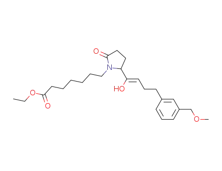 7-{2R-[3S-hydroxy-4-(3-methoxymethyl-phenyl)-but-1-enyl]-5-oxo-pyrrolidin-1-yl}-heptanoic acid ethyl ester