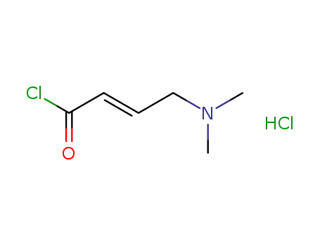 Molecular Structure of 1055943-40-2 ((E)-4-(diMethylaMino)but-2-enoyl chloride)