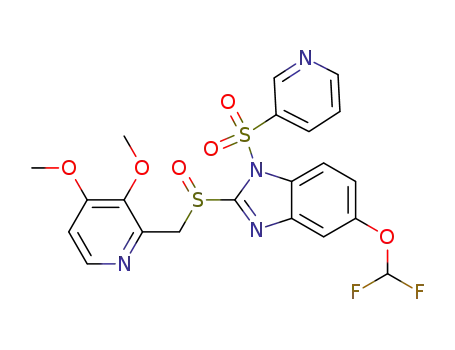 1-(pyridine-3-sulfonyl)-5-(difluoromethoxy)-2-[[(3,4-dimethoxy-pyridin-2-yl)methyl]sulfinyl]-1H-benzimidazole