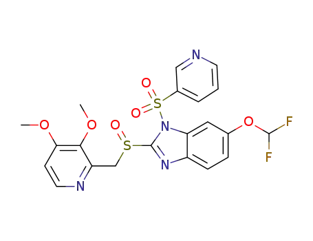 1-(pyridine-3-sulfonyl)-6-(difluoromethoxy)-2-[[(3,4-dimethoxy-pyridin-2-yl)methyl]sulfinyl]-1H-benzimidazole