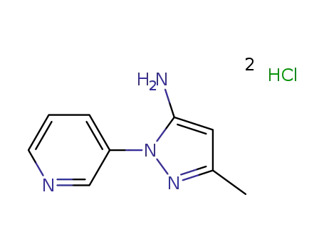 3-methyl-1-(3-pyridinyl)-1H-pyrazol-5-ylamine dihydrochloride