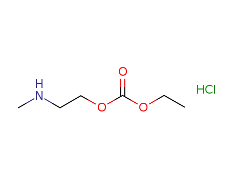 Molecular Structure of 635750-86-6 (Carbonic acid, ethyl 2-(methylamino)ethyl ester, hydrochloride)