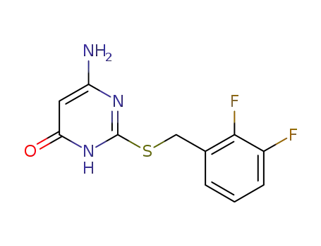 4(1H)-Pyrimidinone, 6-amino-2-[[(2,3-difluorophenyl)methyl]thio]-