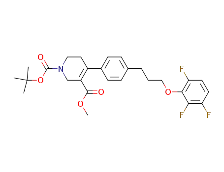 4-{4-[3-(2,3,6-trifluorophenoxy)propyl]phenyl}-5,6-dihydro-2H-pyridine-1,3-dicarboxylic acid 1-tert-butyl ester 3-methyl ester