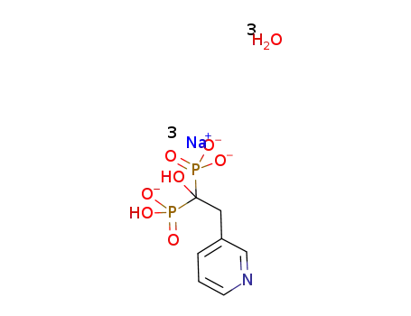 trisodium 3-pyridyl-1-hydroxyethylidene-1,1-bisphosphonate trihydrate