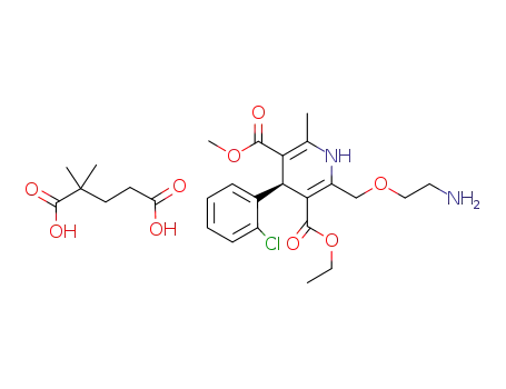 (S)-(-)-amlodipin 2,2-dimethylglutarate salt