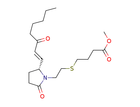 methyl 4-[(2-{(5R)-2-oxo-5-[(1E)-3-oxooct-1-enyl] pyrrolidin-1-yl} ethyl)thio]-butanoate