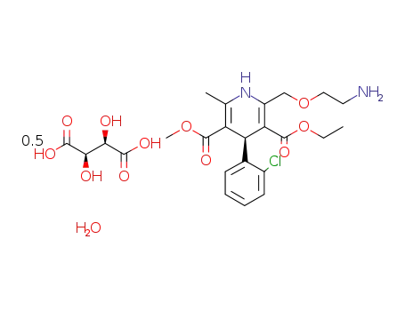 S(-) amlodipine-hemi-L-(+) tartarate monohydrate