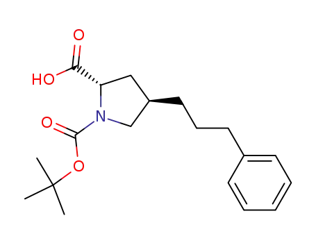 Molecular Structure of 220424-73-7 (BOC-(R)-GAMMA-(3-PHENYL-PROPYL-BENZYL)-L-PROLINE)