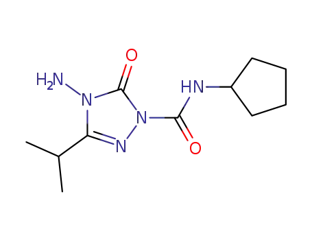 4-amino-1-(N-cyclopentylcarbamoyl)-3-isopropyl-1,2,4-triazolin-5-one