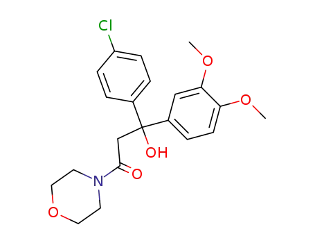 3-(4-chlorophenyl)-3-(3,4-dimethoxyphenyl)-3-hydroxy-1-morpholinopropan-1-one