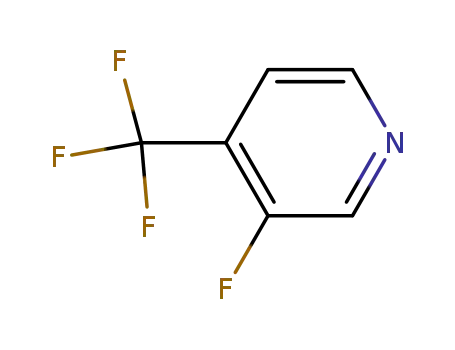 Molecular Structure of 113770-87-9 (3-FLUORO-4-(TRIFLUOROMETHYL)PYRIDINE)