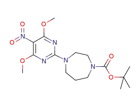 4-(4,6-dimethoxy-5-nitro-pyrimidin-2-yl)-[1,4]diazepane-1-carboxylic acid tert-butyl ester