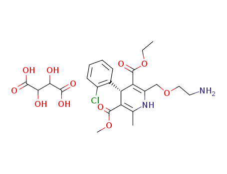 (S)-(-)-amlodipine L-(+)-tartrate