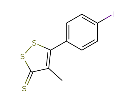 5-(4-iodo-phenyl)-4-methyl-[1,2]dithiol-3-thione