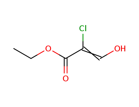 Molecular Structure of 10229-12-6 (2-Propenoic acid, 2-chloro-3-hydroxy-, ethyl ester)