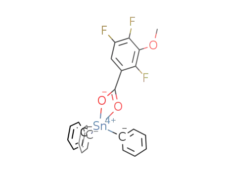 [(triphenyltin)(2,4,5-trifluoro-3-methoxybenzoic acid(-H)(1-))]
